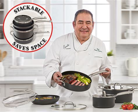 Emeril lagasse pans. Emeril Everyday Forever Pans Hard-Anodized Pots and Pans Set Nonstick, Induction Cookware with Utensils by Emeril Lagasse, Black, 10-pc Cookware Set + Cookbook (10 Pc with Cookbook) OPEN BOX. 122. 50+ bought in past month. $25999. FREE delivery Wed, Feb 7. Or fastest delivery Jan 31 - Feb 1. Only 6 left in stock - order soon. More Buying Choices. 