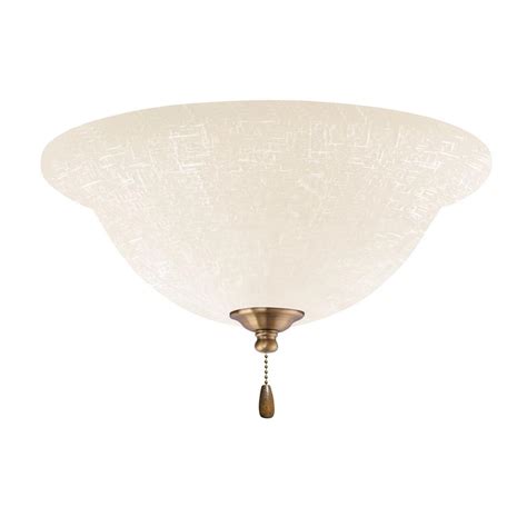 Emerson Ceiling Fans LK77BS White Linen Light Fixture for Ceiling Fans …