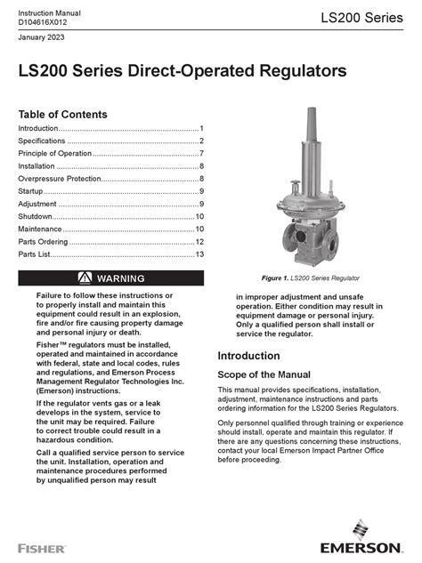 Emerson Fisher LS200 Series Instruction Manual