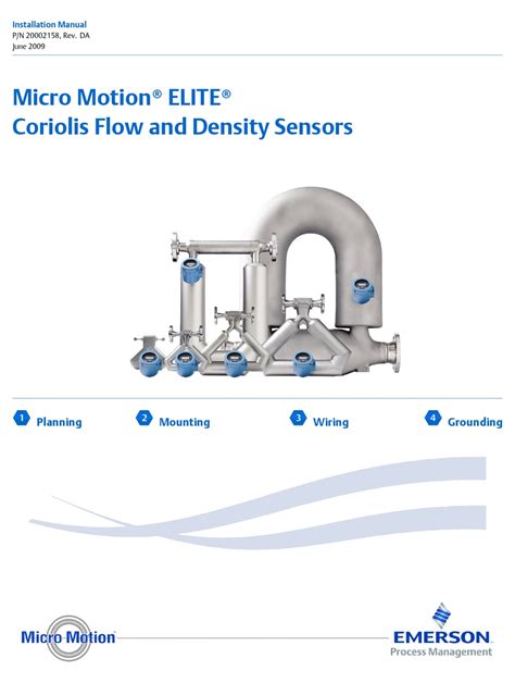 Emerson Micro Motion Elite Coriolis CMFS010 Manuals & User …