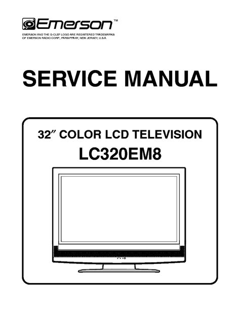 Emerson lc320em8 color lcd television repair manual. - Normas e gerenciamento do patrimônio arqueológico.