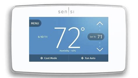  Sensi Lite smart thermostat installation for t