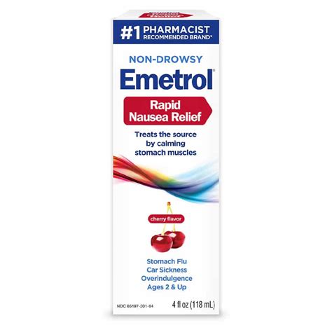 If you are looking for a reliable and safe nausea medication, you may want to try Emetrol®, a trusted brand for over 60 years. Emetrol® can help you treat nausea caused by various factors, such as upset stomach, overindulgence, motion sickness, and viral infection. Find out where to buy Emetrol® near you or online. . 