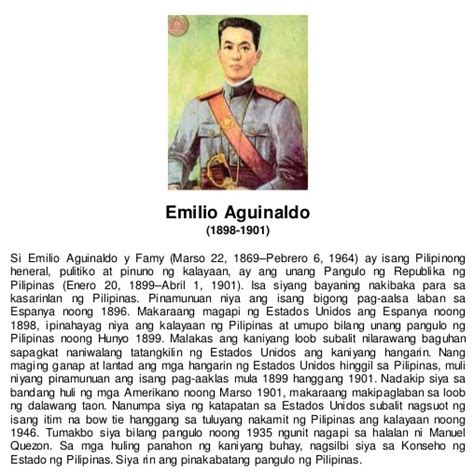 Emilio aguinaldo contributions