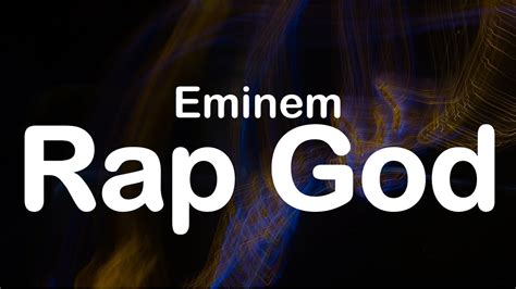 Eminem - Rap God (Clean) - YouTube