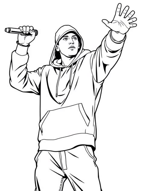 Eminem Coloring Page