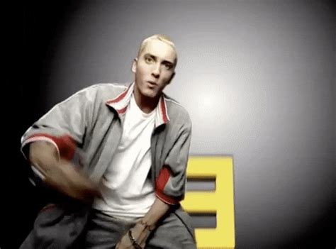 Eminem rapping gif. 17 Unsettling Facts About Eminem. With 230 million records sold globally, Eminem is one of the best-selling music artists of all time. Marshall Mathers III, known everywhere as Eminem, has had a whirlwind of a life. He’s married and then divorced the same woman twice, rapped about throwing her body in his trunk, starred in a fictionalized ... 