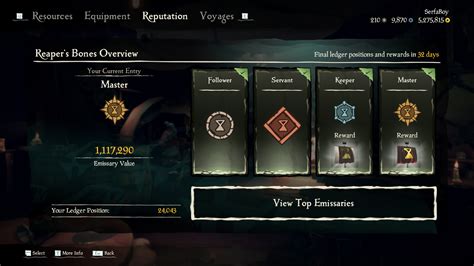 Emissary license sea of thieves. Gold is the primary form of currency in Sea of Thieves and is used to buy most standard cosmetic items and Voyages, as well as promotions for each Trading Company. Gold can be spent at shops or Trading Companies found at Outposts and Seaposts. Gold can be acquired through various means: Delivering and selling treasure to Trading Companies: Gold Hoarders accept Treasure Chests, Artefacts, and ... 