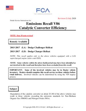 Emissions Recall Code: 26M7 REVISION