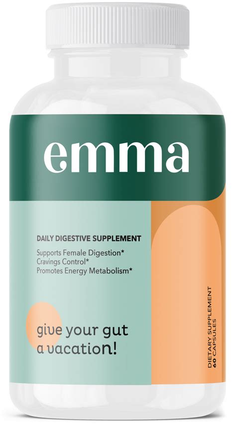 Emma relief. Emma has been an incredible part of my… Emma has been an incredible part of my health recovery from gas, bloating, and constipation. I am on my second 90-day regimen and I cannot stress enough how much this product has changed my life. 
