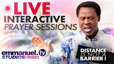 Emmanuel tv live. LIVE NOW! The SCOAN Sunday Service has just begun. Stay tuned to experience the name Jesus, the mighty power of God and the anointing of God working in the Spirit that will change the cause of your... 