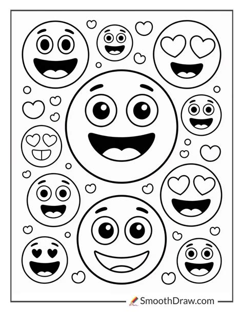 Emoji Coloring Shee