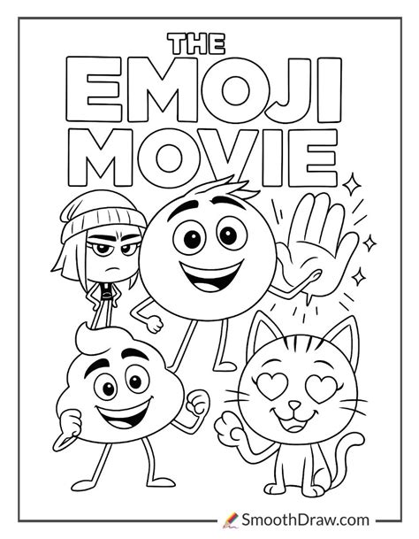Emoji Movie Coloring Pages