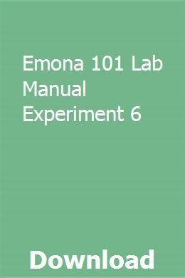 Emona 101 lab manual experiment 6. - Student solutions manual for vector calculus linear algebra and differential forms a unified approach john h hubbard paperback.