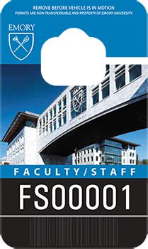 Emory parking permit. Take NoteTime to renew parking permits for faculty, staffJuly 30, 2014. Online parking registration for the upcoming academic year begins on Fri., Aug. 1, for faculty and staff. Annual permits are valid from Aug. 15, 2014, through Aug. 14, 2015. The new rate of $665 for unlimited use in an assigned deck is the first pricing increase since … 