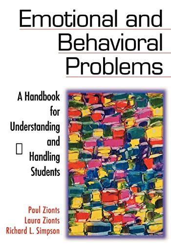 Emotional And Behavioral Problems A Handbook For Understanding And Handling Students