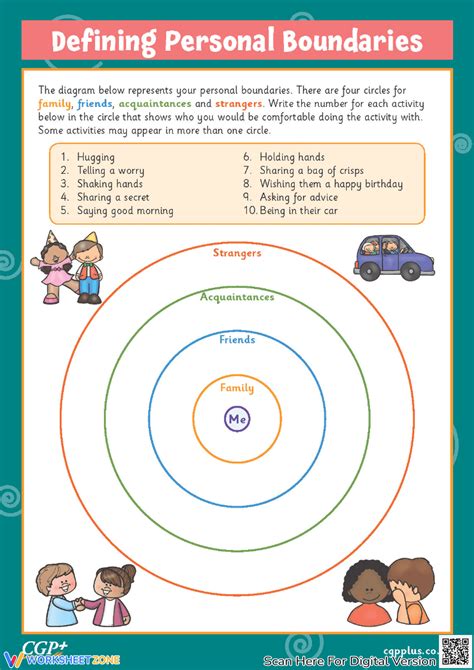 Emotional Boundaries Worksheet Kid Worksheet Printable