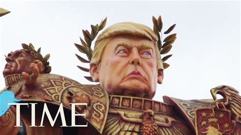 Emperor Trump Float Presides Over Italian Carnival Time