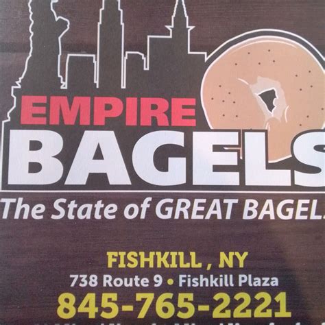 Empire bagels fishkill. The Bagel Shoppe, 466 Main St, Beacon, NY 12508, Mon - 6:00 am - 4:00 pm, Tue - 6:00 am - 4:00 pm, Wed - 6:00 am - 4:00 pm, Thu - 6:00 am - 4:00 pm, Fri - 6:00 am - 4:00 pm, Sat - 6:00 am - 4:00 pm, Sun - 6:00 am - 4:00 pm ... Empire Bagels. 28. Breakfast & Brunch, Sandwiches, Bagels. Hot Bagels. 38 $ Inexpensive Bagels, Breakfast & Brunch ... 