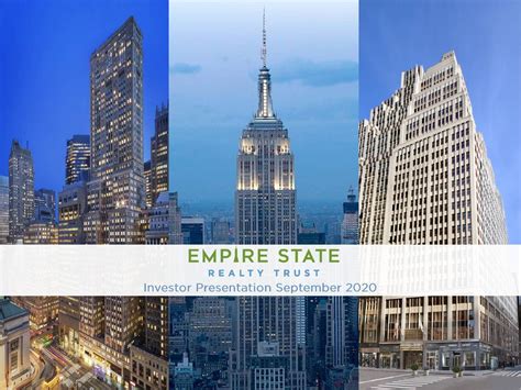 EMPIRE STATE REALTY TRUST, INC. NOV 28, 02:00 PM EST $8.74 +0% Dividend (Fwd) $0.14 Yield (Fwd) Annualized forward dividend yield. Multiplies the most recent dividend payout amount by its frequency and divides by the previous close price. ... EMPIRE STATE REALTY TRUST, INC. ESRT | stock. $8.74.