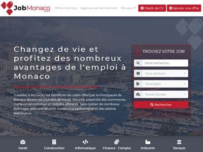 Emploi monaco indeed.  Emploi-Monaco.  Postulez en ligne d&egrave;s Maintenant Candidature S...