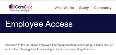 Employee Access - CoreCivic