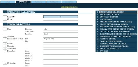 Employee Database Access Template Free Download FREE PRINTABLE TEMPLATES