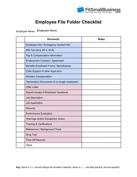 Employee File Checklist Checklist template, Workplace accident