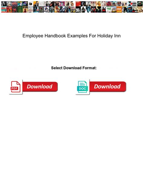 Employee Handbook Examples for Holiday Inn DocsLib