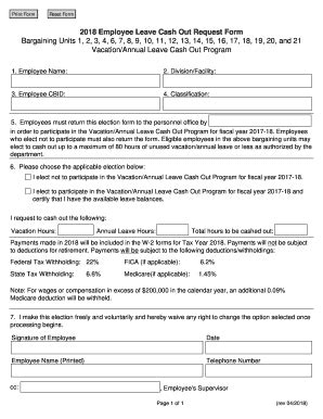 Employee Leave Cash Out Request Form - calhr.ca.gov