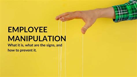 Employee Manipulation - How to Recognize and Manage …