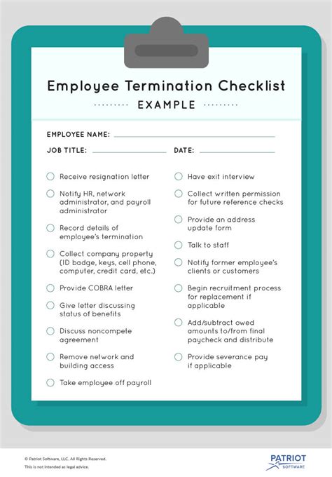Employee Termination Checklist How to Stay Professional