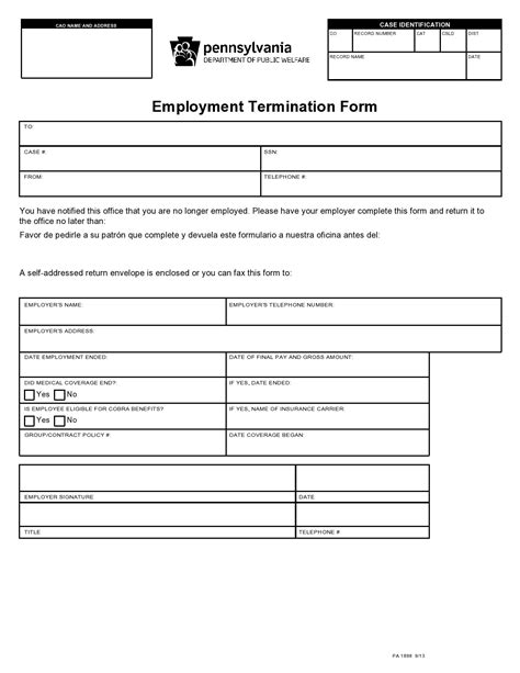 Employee Termination Form PDF Fill Out and Sign Printable PDF