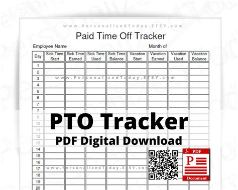 Employee Time Off Tracking Spreadsheet pertaining to Time Off Tracking