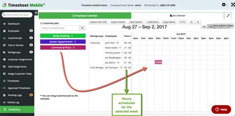 Employee Work Scheduling Time Sheet Mobile