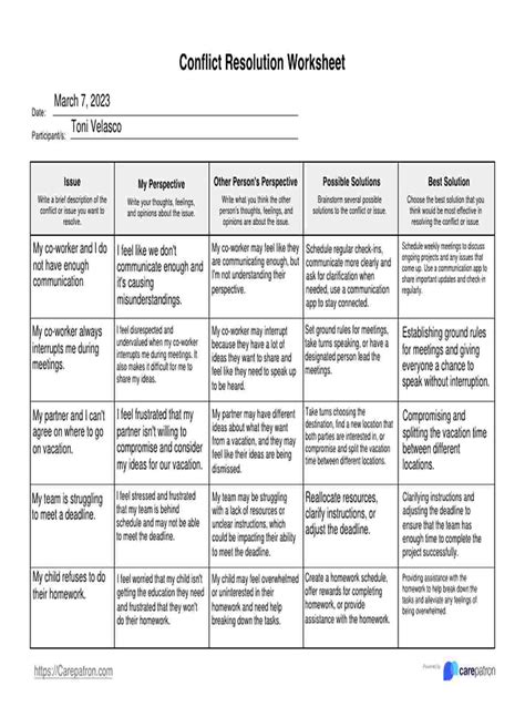 Employee conflict resolution template pdf.  Our conflict resolution worksheets, avail...