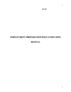 Employment Preparation Manual