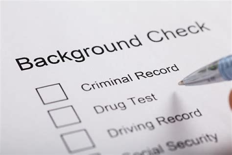 Employment criminal background check