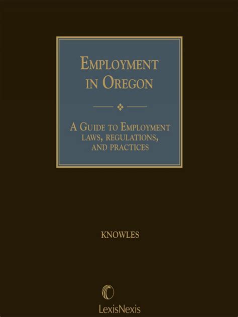 Employment in oregon a guide to employment laws regulations and practices. - 2008 acura rdx juego de cojinetes de barra manual.
