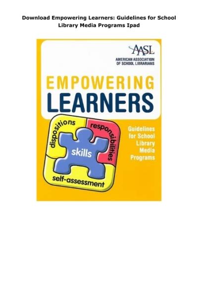 Empowering learners guidelines for school library media programs. - Isla de los cuadrados magicos, la - klee.