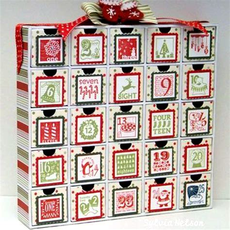 Empty Advent Calendar Box Customize and Print