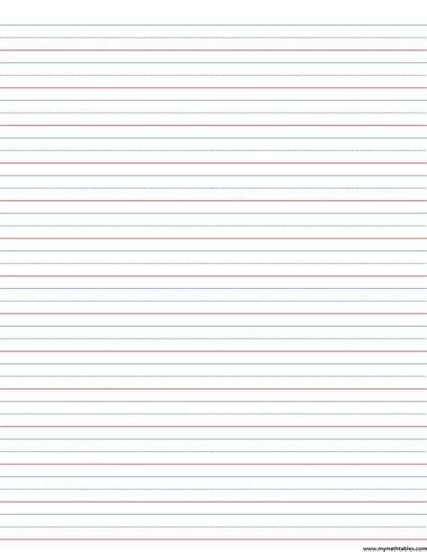 Empty Cursive Practice Page Desconchadamente