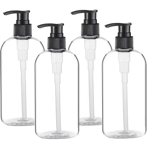 Empty Plastic Pump Bottles Dispenser 4 Pack 16oz/500ml …