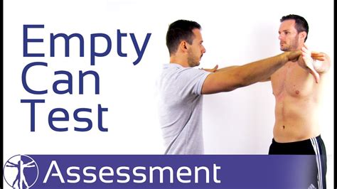 Empty can test. The Empty Can Test (aka Jobe's Test) is used to help diagnose a shoulder impingement or a supraspinatus tear. The test can yield both false positives & false... 