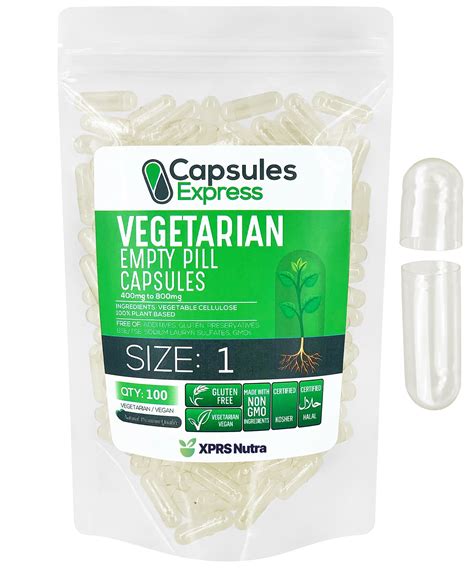 XPRS Nutra Size 000 Empty Capsules - Clear Empty Vegan Capsules - Vegetarian Empty Pill Capsules - DIY Vegetable Capsule Filling - Veggie Pill Capsules Empty Caps Pills (100) Capsule 100 Count (Pack of 1) 946. 400+ bought in past month. $1199 ($0.12/Count) List: $14.99. $10.79 with Subscribe & Save discount. FREE delivery Fri, Sep 15 on $25 of .... 