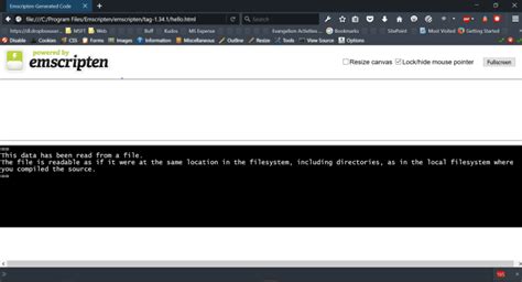 Emscripten demo.  You can see it in action in the live demo.  For exampl...