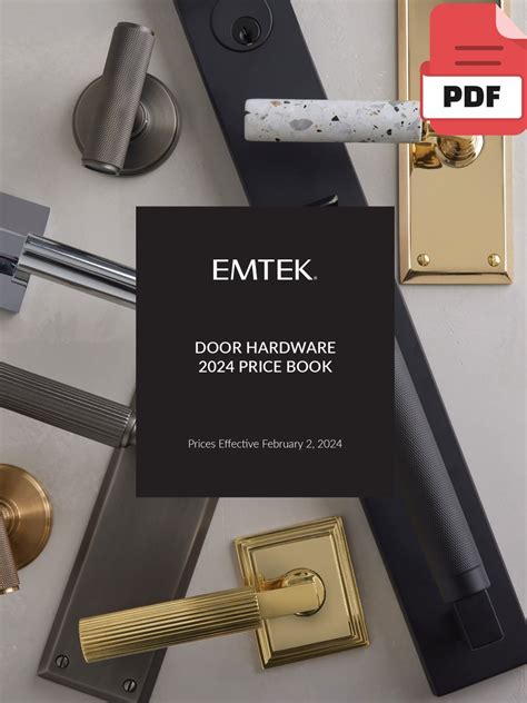 Emtek Price Book 2021