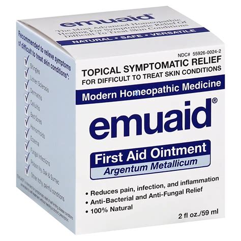 Emuaid in stores. Shop our great selection of Ointments and Antiseptics at London Drugs today! Get FREE shipping on orders over $75 or free in store pickup when you buy online. ... EMUAID (1) GO (2) HOLISTA (2) LIV RELIEF (1) MEDERMA (2) NEILMED (1) NOZOHAEM (1) POLYSPORIN (10) PSP (10) THURSDAY PLANTATION (4) WATKINS (1) X3 LABS (2) … 