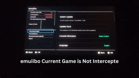 Sep 17, 2023 · Error Message: “emuiibo current game is not intercepted.” What It Means: This error occurs when emuiibo, a software used for Amiibo emulation on the Nintendo Switch, encounters a situation where it cannot intercept or connect with the current game being played. Benefits of “emuiibo Current Game is Not Intercepted” . 