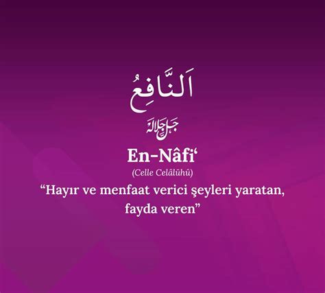 En Nafi Anlamı. 